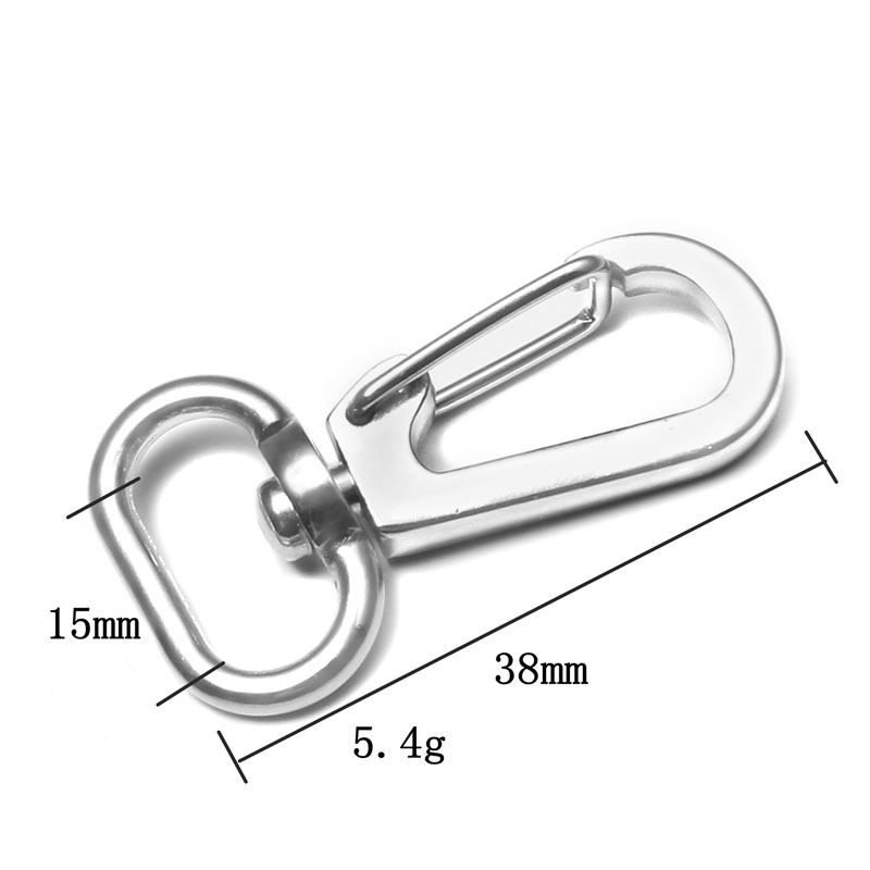 32mm Black Nickel - Metal Teardrop Push Gate Swivel Snap Hook METAL HOOK MHK-259 1 14