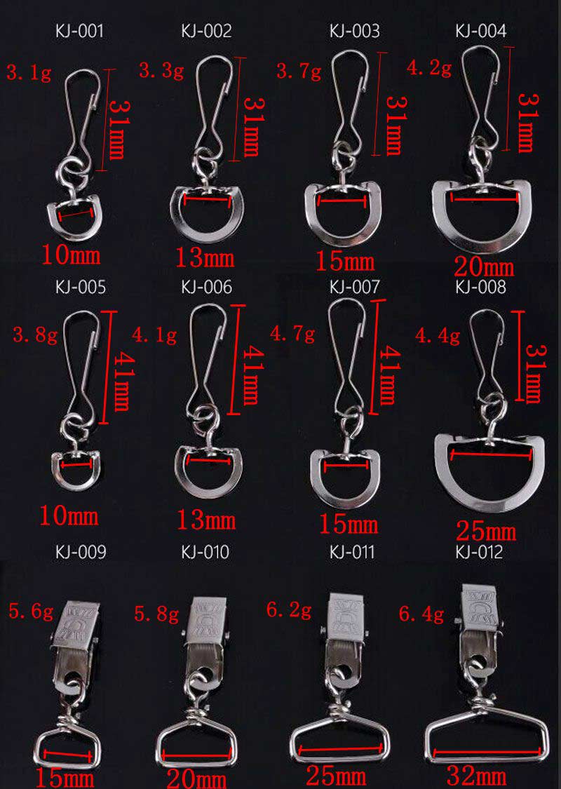 metal bag clips
