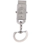 Nickle-plated Embossed lanyard swivel clips for id badges