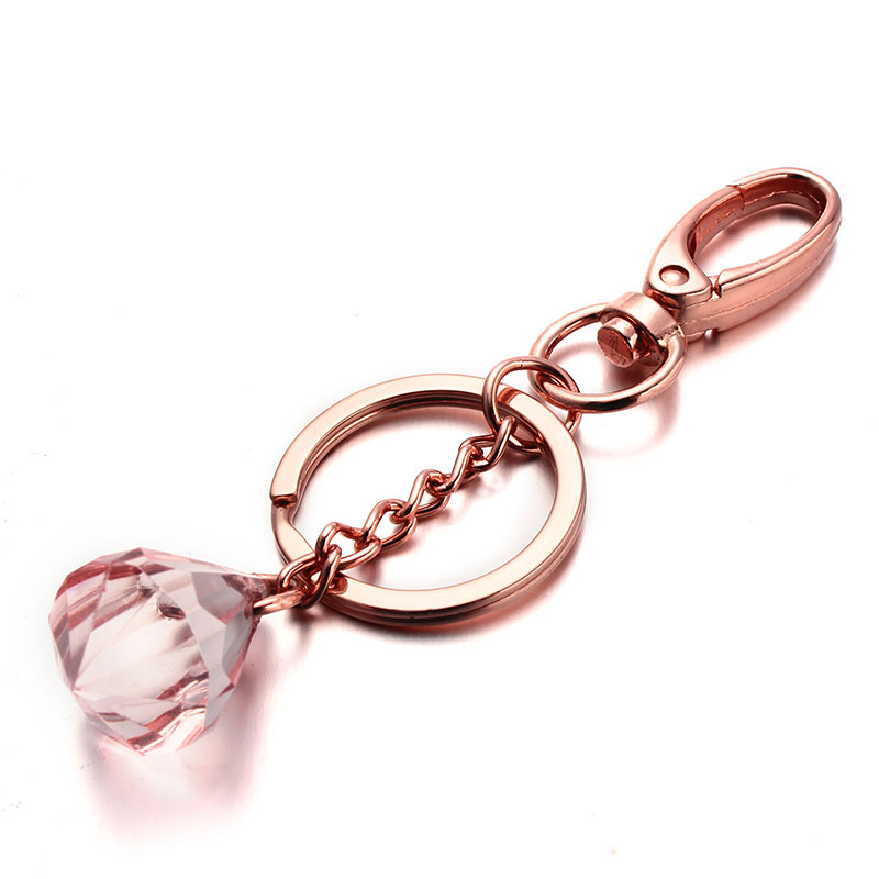 charms for keychains  Rose gold teardrop charms for keychains