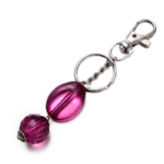 Purple beads charm key chain wholesae