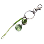 Diy beautiful green flower key chain