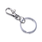 white metal snap hook keychain supplies