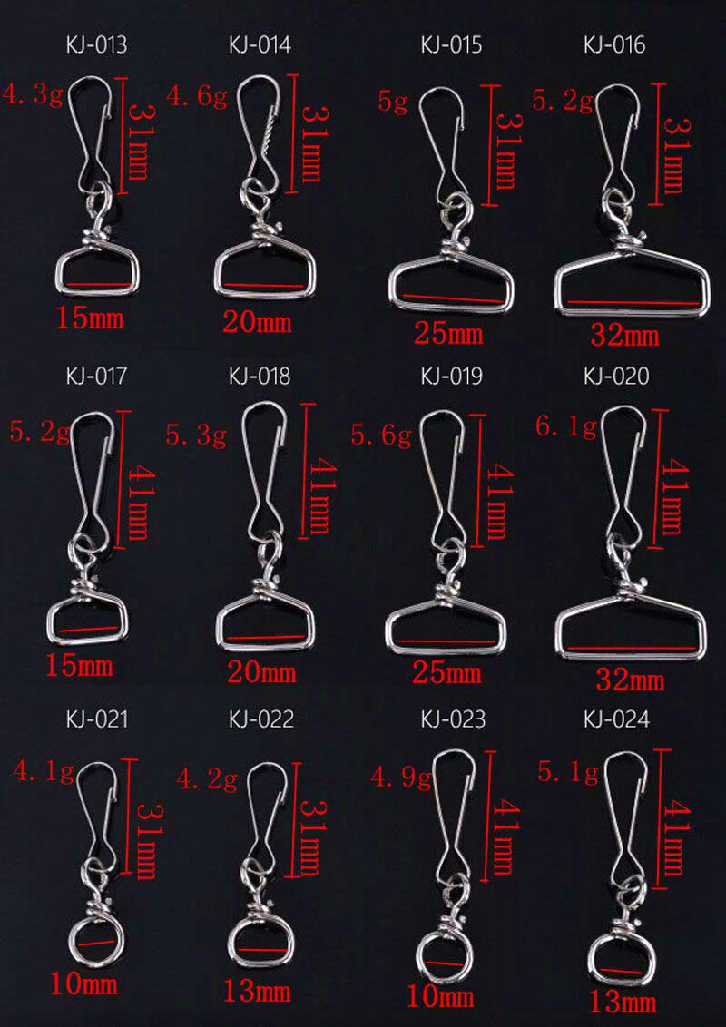 metal clips for lanyards