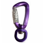 Aluminum auto locking carabiner swivel hook manufacturers