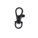KJ080 100 black metal swivel lanyard double hook clasp wholesale
