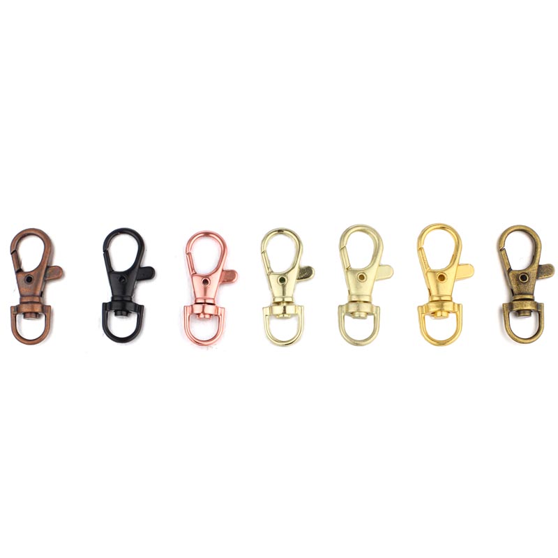Metal Swivel Clasp Various Sizes Lanyard Snap Hook Lobster Claw Clasp  10-1000Pcs
