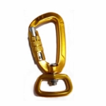 Gold carabiner clasp with lock for dog lead manufacturers