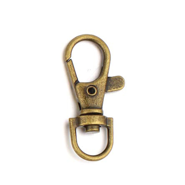 KJ080 Lanyard antique brass snaps hardware free sample