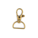 KJ082 Vintage brass metal swivel hooks for bags suppliers