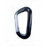 2 black aluminium carabineer clip for hammock bulk