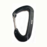 Wholesale small D-shape black carabiner clips for hammock