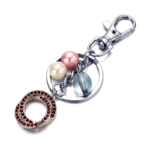 Custom cute bling bling keychain rings wholesale China