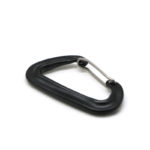 Black d shaped carabiner for hammock manufacturers