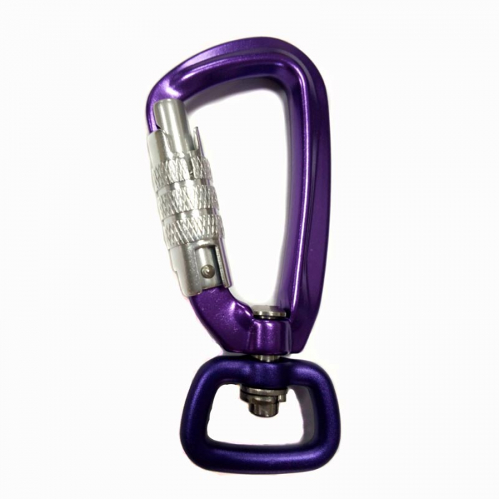 purple carabiner