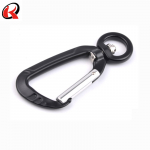 Black 7075 aluminum carabeaner clip for dog handy leash lead
