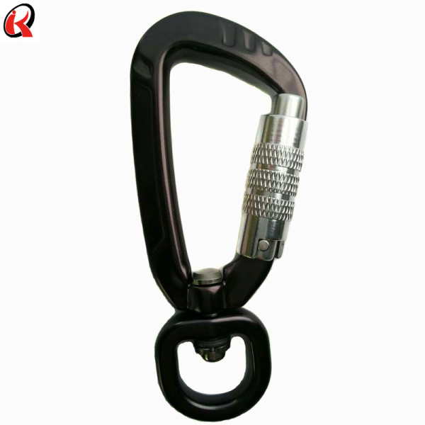 Black locking swivel carabiner wholesale for dog leash