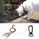 1 inch aluminium carabiner black small for dog leash with screw