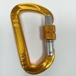 80mm anodized alloy aluminum carabiner with screwlock