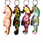 Personalized cool seahorse animal shaped beer opener keychain
