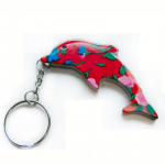 Dolphin shape aluminum cool bottle opener keyring factory