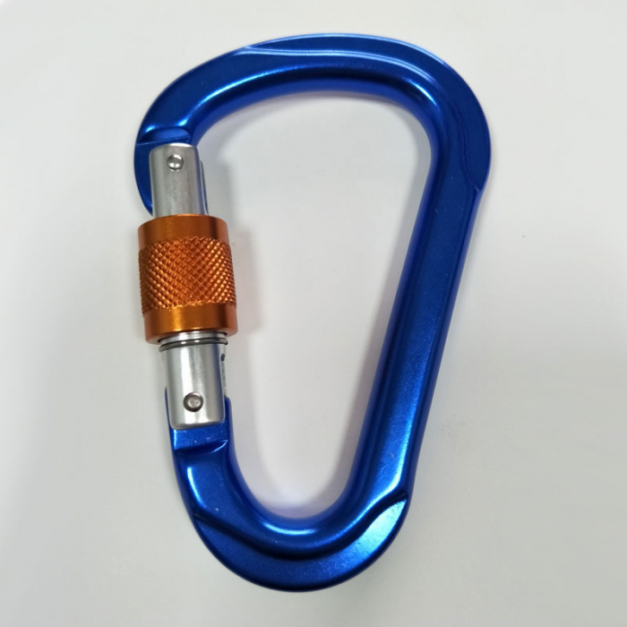 screw-locking karabiner clip