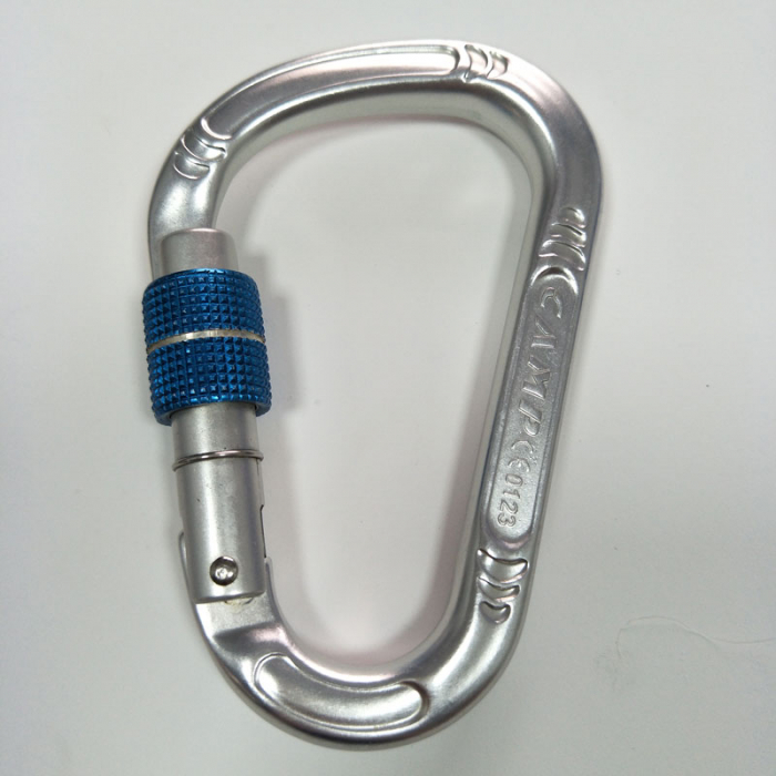 anodized carabiner with screw