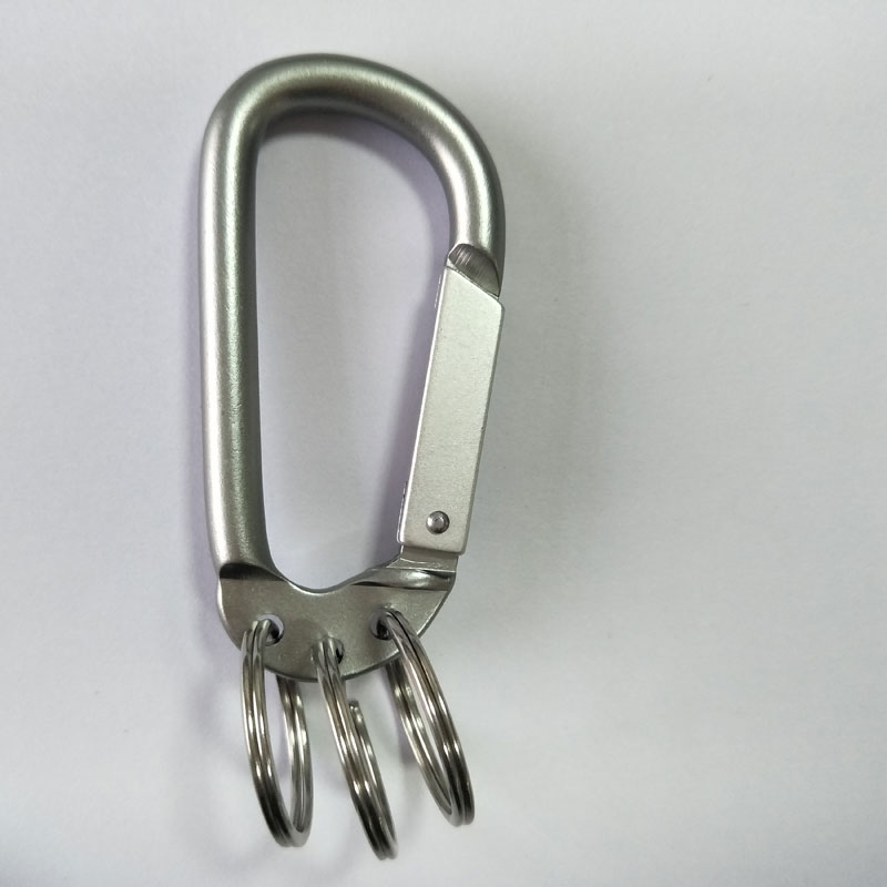 aluminum carabiner key ring