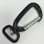 25MM black aluminum carabiner for led dog leashes supply
