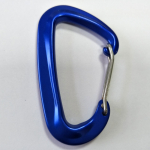 wire gate blue metal carabiner for double camping hammock