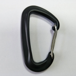 d shaped wire gate carabiner in aluminum for river use