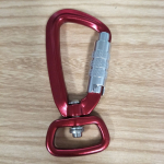 red locking aluminium alloy carabiner - dog lead hook supplies