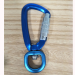 puppy dog accessories - blue auto lock leash carabiner hook