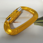 wholesale yellow automatic twist lock carabiner for hammock