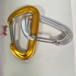 camping and hiking carabiner - aluminum wiregate carabiner