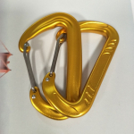 yellow colored aluminum camping clip snap hook manufacturer
