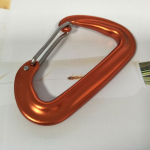 orange lightweight aluminium hook carabiner manufacturer