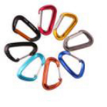 100 pcs mixed colored carabiners 80mm for hammocks