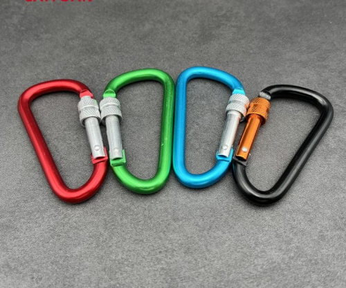 Locking D-shaped carabiner manufacturers