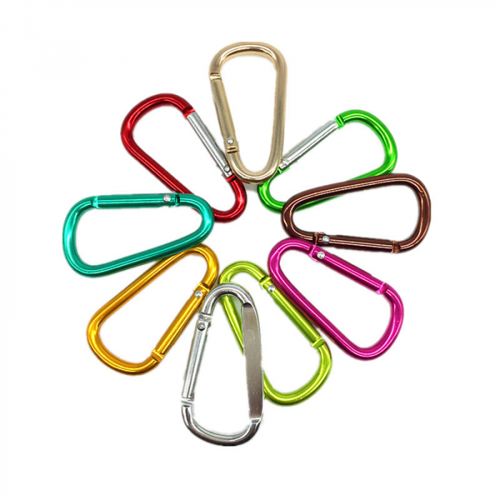 Colorful D-shaped carabiner manufacturers
