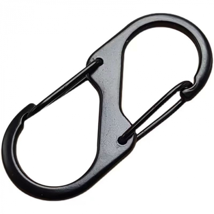 S-Shaped Aluminum Carabiner - Lightweight D-Clips for Keychains, Camping & Outdoor Gear