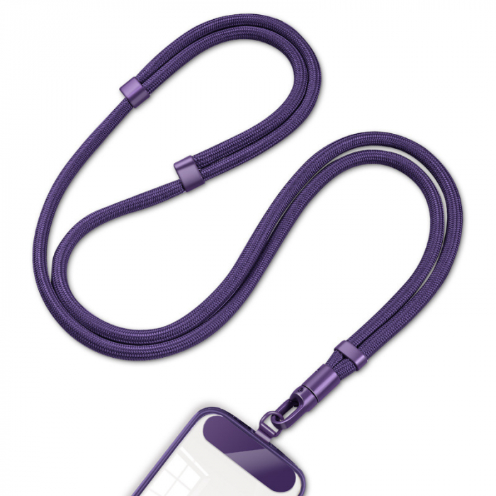 Premium Purple Braided Phone Lanyard