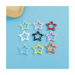 Colorful Star Shaped Spring Ring Clasps