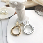 Adorable Bunny Ear Shaped Spring Ring Clasps