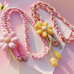 Cute Flower Braided Phone Lanyard